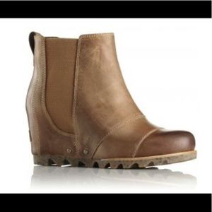 Sorel Lea Wedge - elk - size 7.5